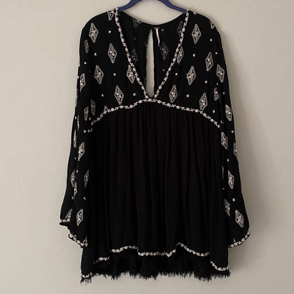 Free People Diamond Embroidered Shirt - Picture 2 of 7